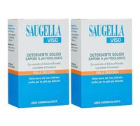 SAUGELLA Viso Detergente Solido Sapone pH Fisiologico 2x100 g