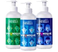 MEDA PHARMA SpA SAUGELLA YOUNIQUE BUNDLE 1 DERMOLIQUIDO 200 ML + 1 ATTIVA 200 ML + 1 IDRASERUM 200 ML