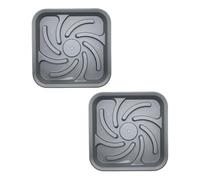 Saugglockenhalter Badezimmer - Vaschette Asciugatura Rapida, Set 2 Pezzi | Supporto Antiumidità Sturalavandini, Accessorio Igienico Casa, Vaschetta Scarico Wc, Struttura Ventilata Asciuga