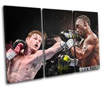 Saul Canelo Alvarez Boxing Sports TREBLE TELA parete arte foto stampa