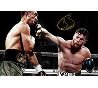 Saul Canelo Alvarez - Poster con stampa fotografica pre-autografata, qualità straordinaria, N.0 30 x 20 cm