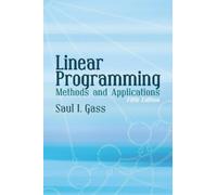 Saul I. Gass Linear Programming (Tascabile) Dover Books on Computer Science