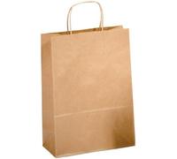 Saul Sadoch Conf. 25 Pz x Buste in carta con manico ritorto avana 22x10x27 cm