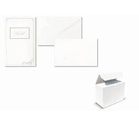 Saul Sadoch Confezione Biglietti E 10 Buste Bristol Bianchi Formato 9, Multicolore, 8004999080199