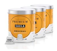 Saula Premium Caffè Original Confezione da 3 lattine con 60 capsule compostabili. Compatibile Nespresso®