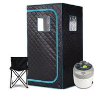 Sauna a e Domestica, Macchina for Sauna benefica for la Pelle da 4,0 Litri, Tenda da Sauna con Struttura in Acciaio Semplice for Bagno termale Dimagrante per Il Relax(Green Set)