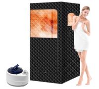 Sauna a Vapore per la Casa, Sauna Box, 9 Livelli, con Generatore 1000 W, Sauna Portatile con Telecomando, per Rilassamento, Disintossicazione, 2L, 172x100x82cm