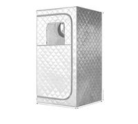 Sauna a vapore, Tenda Da Sauna Mobile Set Per Vapore Per Tutto Il Corpo Pentola Grande Spa Per Una Persona Con Telecomando Per La Temperatura Del Tempo,per la casa(Silver)