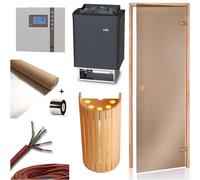 Sauna Componente Stufa Termico Tec 9kW Comando D1 Pellicola di Alluminio Porta