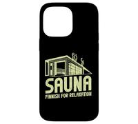 Sauna Finlandese per Relax Sauna Custodia per iPhone 14 Pro Max