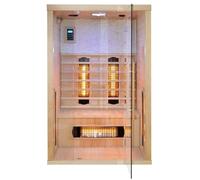 Sauna infrarossi 120x110 150x110 2 posti radio lettoremp3 cromoterapia legno|htd