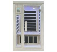 SAUNA INFRAROSSI 90X90 FINLANDESE- DOPPIO PC USB BLUETOOTH OZONO LED 7 COLORI IT