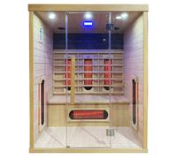 SAUNA INFRAROSSI FINLANDESE 150X110 MP4 PC USB BLUETOOTH OZONO 7COLORI LED AROMA