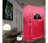 Saunas Portatile,Mini Sauna Mobile a Vapore,Bagno di Vapore Box Sauna,Personal Sauna for Home,Regolazione Della Temperatura di Temporizzazione a Distanza (100 * 80 * 170cm rosso)