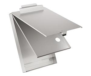Saunders 21017 - Portablocco con molla CruiserMate su cassetta a modulo, con scomparto intermedio, a 2 vani, apertura dal basso, 23 x 34,5 cm, colore argento