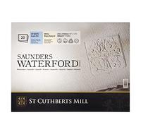 SAUNDERS WATERFORD SERIESSaunders serie Waterford blocco carta per acquerello,collato 4 lati 41x31cm,20 fogli, bianco naturale, grana fine, 300gm