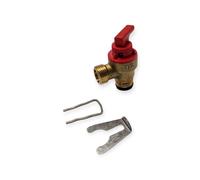 SAUNIER DUVAL VALVOLA DI SICUREZZA 1/2" IN OTTONE CON LEVETTA 0020047005