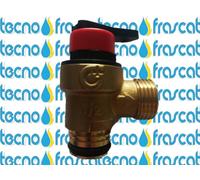 SAUNIER DUVAL VALVOLA DI SICUREZZA 1/2" IN OTTONE CON LEVETTA 0020047005