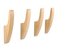 SAUNNIHEN 4 Pezzi Ganci Appendiabiti Legno, Attaccapanni Legno da Muro, Ganci Appendiabiti Vintage Multifunzionali, Appendi Accappatoio Bagno, Appendiabiti per Camera da Letto, Soggiorno, Corridoio