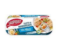 Saupiquet filetti di sgombro con vino bianco e aromi, 176 g, 3 pezzi