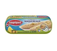 Saupiquet - Reti di sgombro, limone e oliva, 176 g, 5 pezzi - Vendita per confezione