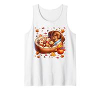 Sausage Dog Graphic Doxie Mom Autumn Vibes Fall Dachshund Canotta
