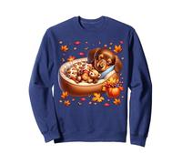 Sausage Dog Graphic Doxie Mom Autumn Vibes Fall Dachshund Felpa