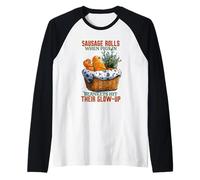 Sausage Rolls When Pigs in Blankets Hit Their Upgrade Maglia con Maniche Raglan