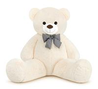 Sausudols XXXL Orsacchiotto Orso di Peluche 140 cm di Altezza Giganti Orso Peluche per Fidanzata Teddy Bear Regalo per Compleanno Natale e San Valentino Bianco