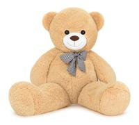 Sausudols XXXL Orsacchiotto Orso di Peluche 140 cm di Altezza Giganti Orso Peluche per Fidanzata Teddy Bear Regalo per Compleanno Natale e San Valentino Marrone Chiaro