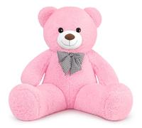 Sausudols XXXL Orsacchiotto Orso di Peluche 140 cm di Altezza Giganti Orso Peluche per Fidanzata Teddy Bear Regalo per Compleanno Natale e San Valentino Rosa