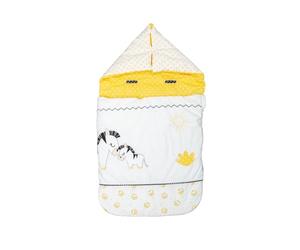 Sauthon Baby Deco - Sacco nanna da 0 a 3 mesi, motivo: pioggia e pompon