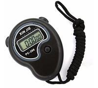 SAUTRV Cronometro digitale LCD, contatore sportivo, cronometro, cronografo, timer, orologio sportivo, cronografo (argento, taglia unica)