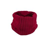 SAUTRV Sciarpa invernale da uomo in lana calda con doppio anello a maglia spessa sciarpa illimitata sciarpa calda e antivento in seta moda sciarpa, Rosso, Etichettalia unica