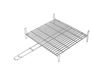 Sauvic 02679 Griglia Doppia Inossidabile 25x30 cm
