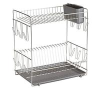 Sauvic 90980-Scolapiatti, in acciaio inox 18/8, grande, 43 x 25 x 41,5 cm. - NUO