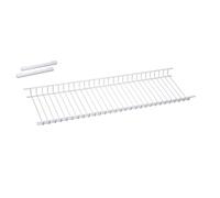Sauvic Scolabicchieri in acciaio plastificato bianco per mobile da 85 cm