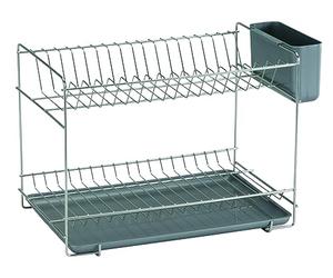 Sauvic Scolapiatti acciaio inossidabile, piccolo 38,5x25x28 cm