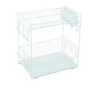 Sauvic Scolapiatti acciaio plastificato, grande 43x25x41,5 cm