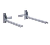 Sauvic Stendibiancheria a parete, pieghevole, grigio, metallo