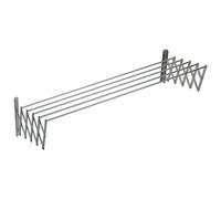 Sauvic Stendibiancheria estensibile con reggetta e 5 raggi in alluminio da 120 cm