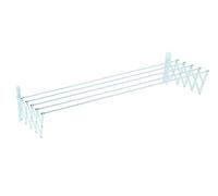 Sauvic Stendibiancheria, Estensibile, plastificato Bianco, 90 cm.
