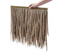 SAVAAL Pannello in paglia per tetto in paglia artificiale, resistente alle intemperie, in plastica, 0,5 x 0,5 m per Tiki bar, giardini, patio, terrazze, gazebo, parasole, tetto a palma, decorativo