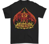 Savage Attack Fantasia Dragon T-Shirt 100% Cotone