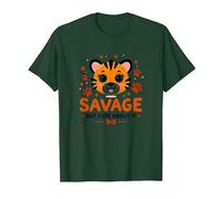 Savage But Cute About It Tiger Cub Paw Maglietta, Uomo, Verde Foresta, S