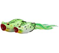 Savage Gear 3D Pop Frog - Esca Topwater a corpo cavo per pescatori di predatori, forte azione popping per Bass e Lucci, pesca senza erbacce in laghi, stagni e fiumi d'acqua dolce Verde 7 cm