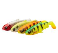 Savage Gear 3D River Roach Mix - Confezione da 4 esche realistiche per acque scure e torbide - Ideale per pescatori di bass, lucci, persici e specie diverse Clear Water Mix 8 cm
