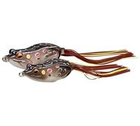 Savage Gear 3D Walk Frog - Esca topwater a corpo cavo per pescatori di bass e lucci, azione realistica e amo amo staccabile, pesca in acqua dolce in laghi, stagni e fiumi marrone 7 cm