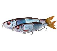 Savage Gear 4Play V2 Swim N Jerk - Aringa Swimbait scansionata in 3D per pescatori di predatori, azione realistica, ideale per lucci, spigole e altro | Ambulanza dorata ad affondamento lento 13,5 cm