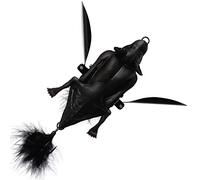 Savage Gear Bat 3D Bat - Bat Wobbler per pesca spinning su luccio e pesce persico, Topwater Bait, esca per superficie, esca per luccio, colore: nero, lunghezza/peso: 12,5 cm - 54 g
